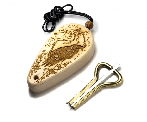Wolf heart (brass) in a case "Wolf and Raven"